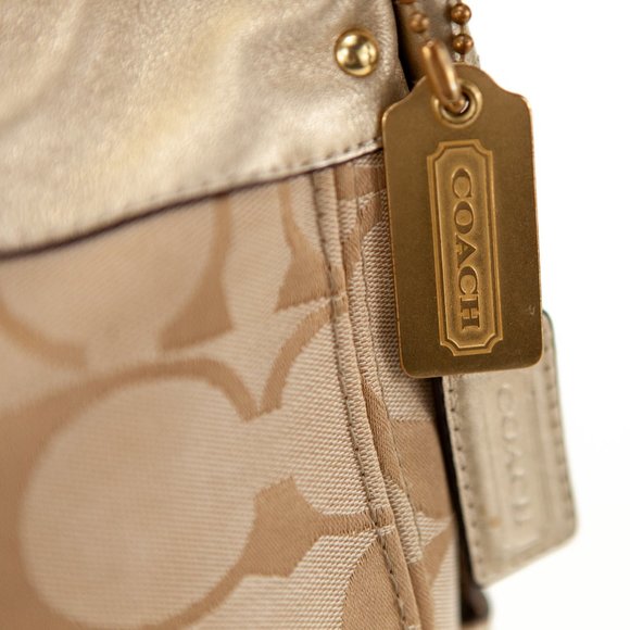 COACH Zoe Canvas Signature C Buckle Hobo Shoulder Handbag - H0868-12657 - Picture 8 of 16